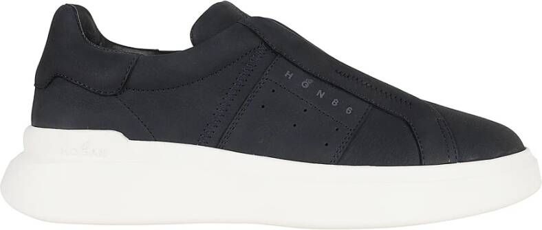 Hogan Zwarte Sneakers Aerodynamische Zool Stijl Black Heren