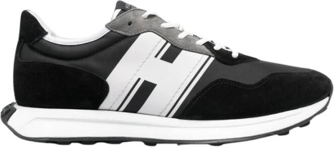 Hogan Stijlvolle H601 Allacciato H Sneakers voor Heren Black Heren