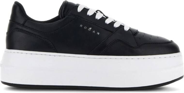 Hogan Zwarte Skyscraper Sneakers Urban Chic Black Dames