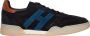 Hogan Zwarte Suède Sneakers met Blauw Logo Multicolor Heren - Thumbnail 1