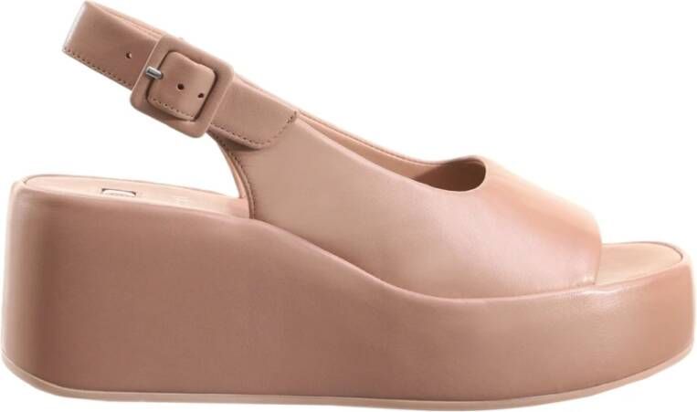 Högl Beige Platte Sandalen voor Vrouwen Pink Dames