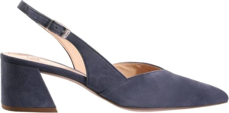 Högl Blauwe Platte Sandalen voor Vrouwen Blue Dames