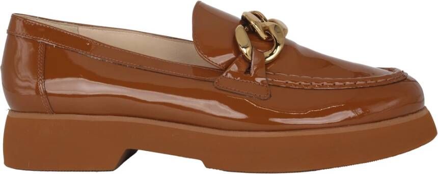 Högl Bruin Patent Dames Loafer Brown Dames