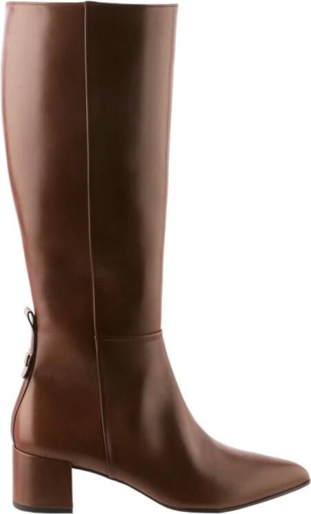 Högl Elegante High-Knee Laarzen Journey Brown Dames