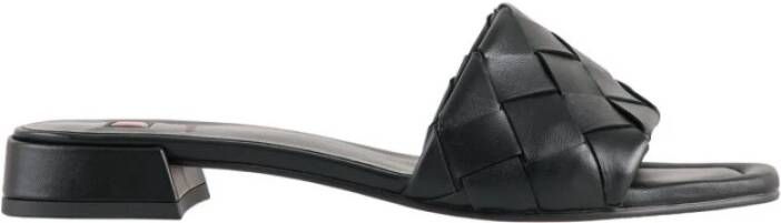 Högl Gevlochten Lamsleren Slipper Black Dames