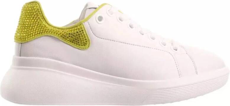 Högl Metallic Lime Platform Sneaker White Dames