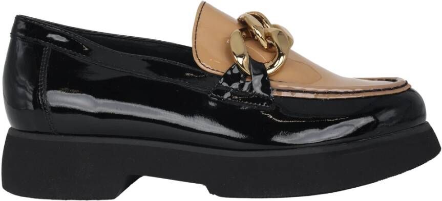 Högl Zwart Beige Dames Loafer Stijlvol Ontwerp Black Dames