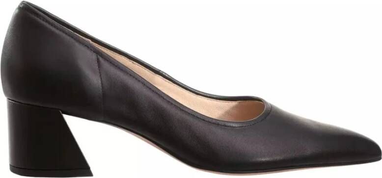 Högl Zwarte Leren Blokhak Pump Black Dames