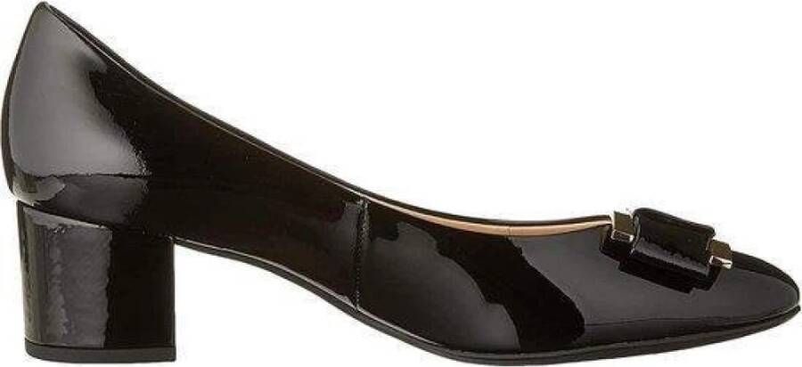 Högl Zwarte Leren Finesse Pumps Black Dames