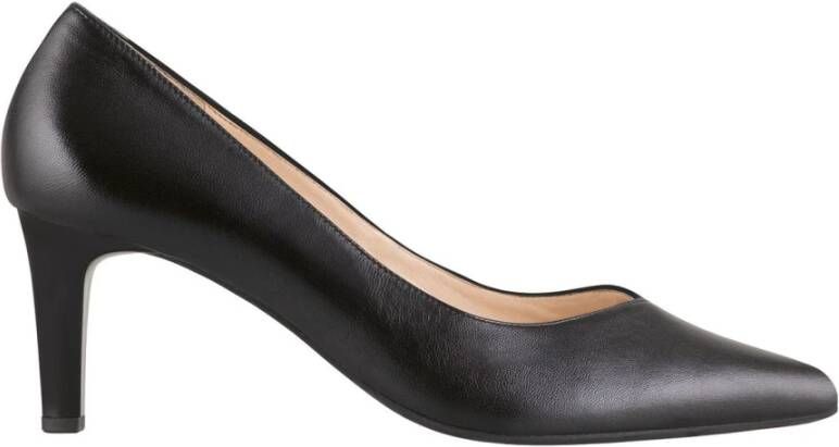 Högl Zwarte Leren Stiletto Pump Black Dames