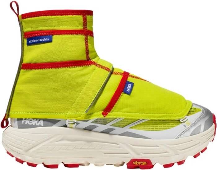 Hoka One Ademende Mesh Sneakers met TPU-details Yellow Heren