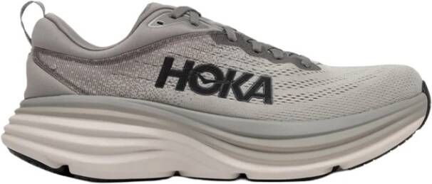 Hoka One Ademende Mesh Sneakers met TPU Finish Gray Heren