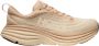 Hoka One Bondi 8 hardloopschoenen Beige Heren - Thumbnail 1