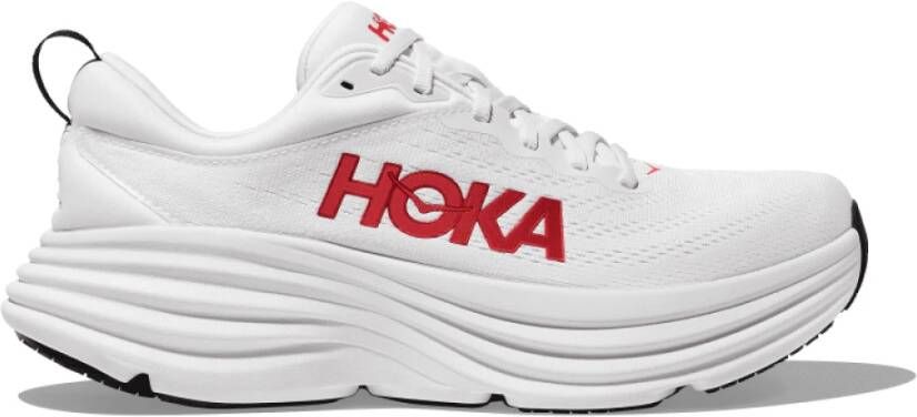 Hoka One Bondi 8 Hardloopschoenen White Heren