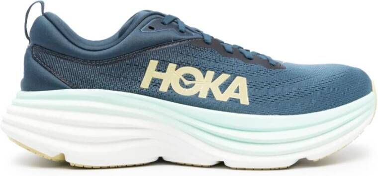 Hoka One Bondi 8 Lage Sneakers Blauw Heren