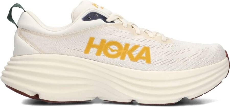 HOKA Lage Sneakers Heren Bondi 8 Maat: 42 Materiaal: Textiel Kleur: Gebroken wit