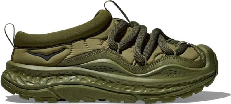 Hoka One Bosvloer Sneakers Futuristisch Ontwerp Green Heren