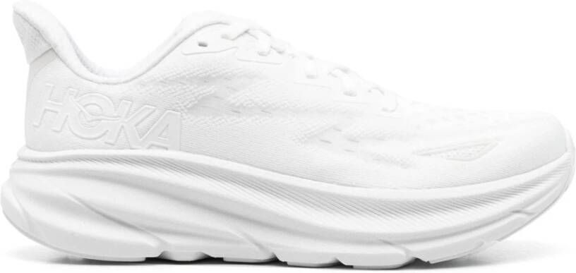 Hoka One Clifton 9 Hardloopschoenen White Heren