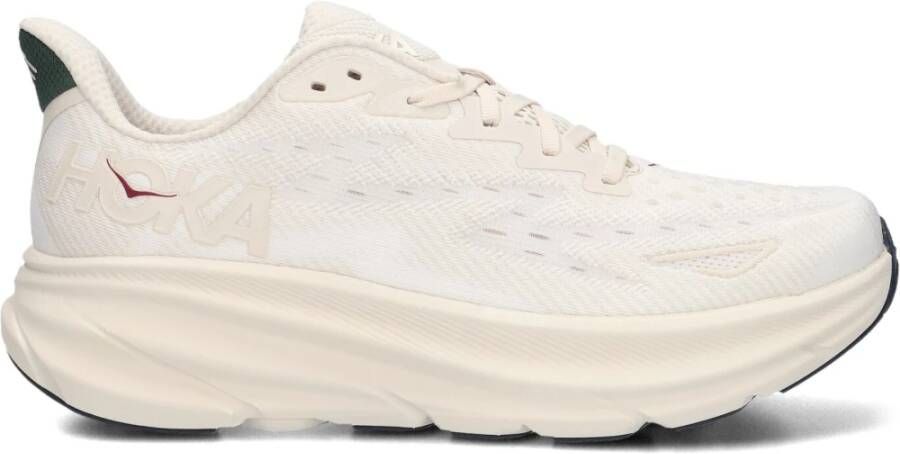 HOKA Lage Sneakers Clifton 9 Maat: 45 1 3 Materiaal: Textiel Kleur: Gebroken wit