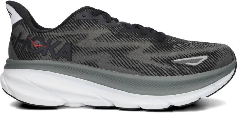 HOKA Lage Sneakers Dames Clifton 9 Maat: 41 1 3 Materiaal: Textiel Kleur: Zwart