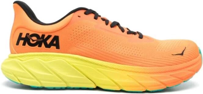 Hoka One Gebreide Panel Sneakers met Merkdetails Multicolor Heren