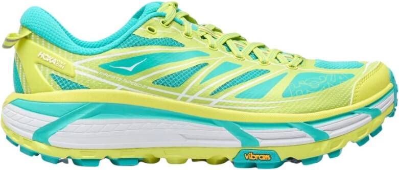 Hoka One Gedempte Sneakers met Quicklace Sluiting Green Heren