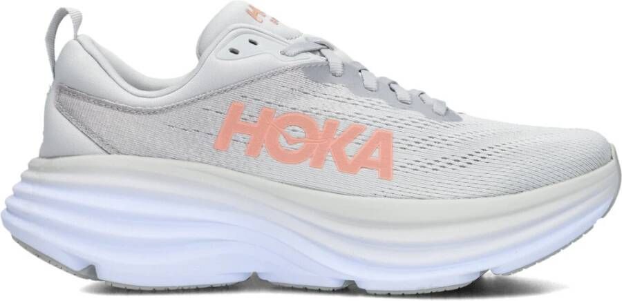 HOKA Lage Sneakers Dames Bondi 8 Maat: 41 1 3 Materiaal: Textiel Kleur: Grijs