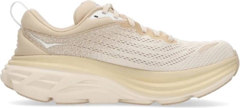 Hoka One Heren Bondi 8 Outdoor Schoen Beige Heren