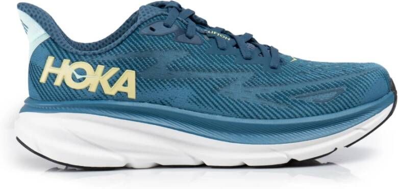 Hoka One Heren Clifton 9 Blauwe Sneakers Blue Heren