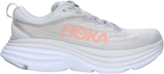 HOKA Lage Sneakers Dames Bondi 8 Maat: 40 2 3 Materiaal: Textiel Kleur: Grijs