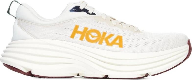 HOKA Lage Sneakers Bondi 8 Maat: 45 1 3 Materiaal: Textiel Kleur: Gebroken wit