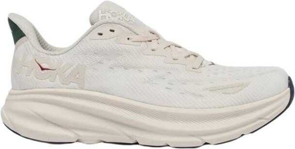 Hoka One Tech Fabric Clifton 9 Sneakers White Heren