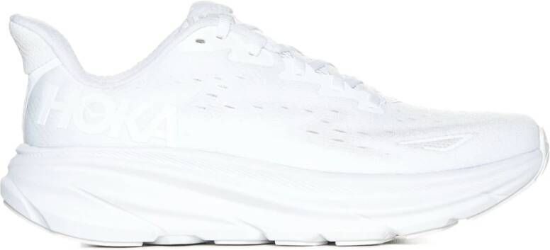 Hoka One Witte Chunky Sole Sneakers White Dames