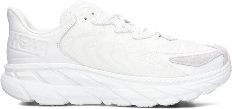 Hoka One Witte Leatherlook Sneakers Clifton Ls White Heren