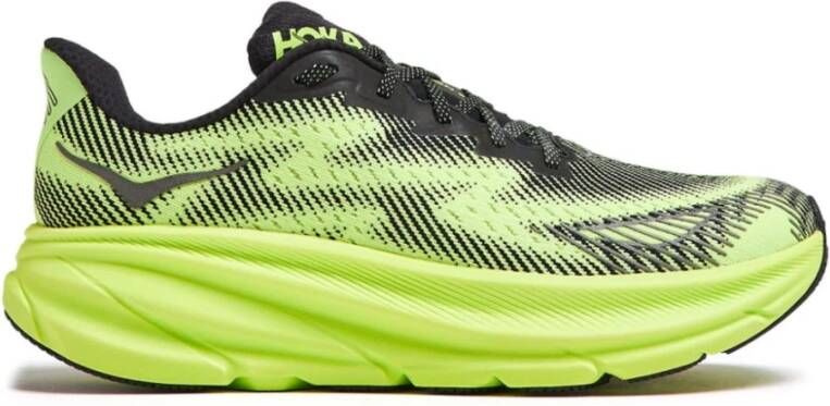 Hoka One Zwarte Sneakers U Clifton 9 GTX Black Dames