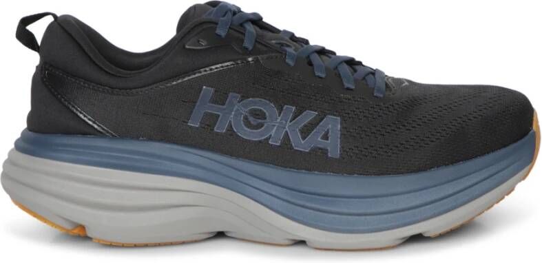 Hoka One Zwarte Sneakers voor Mannen Aw24 Black Heren