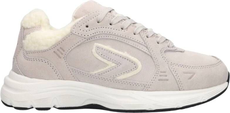 Hub Beige Suède Lage Dames Sneakers Beige Dames