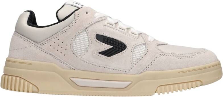 Hub Beige Suède Lage Sneakers Beige Heren