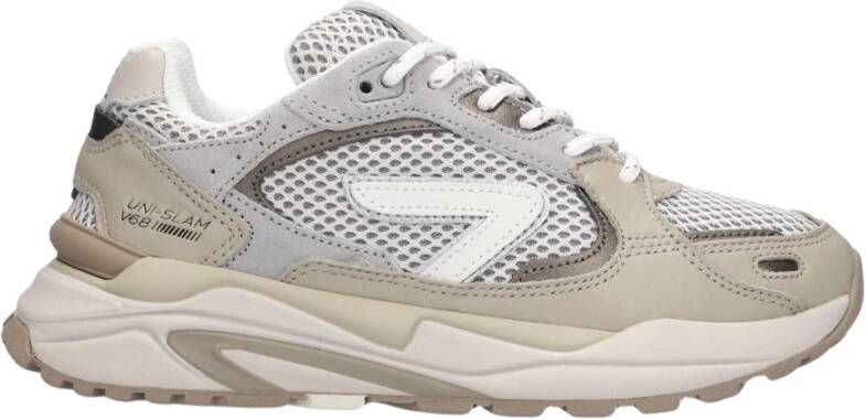 Hub Grijze Lage Top Sneakers voor Vrouwen Gray Dames