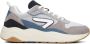 Hub Heren Sneakers Glide Wit Blauw Zwart Grijs Blue Heren - Thumbnail 3