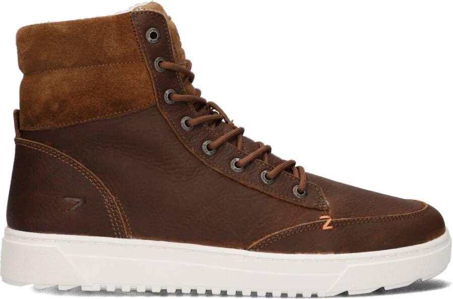 Hub Hoge Top Sneakers Dublin 2.0 Brown Heren