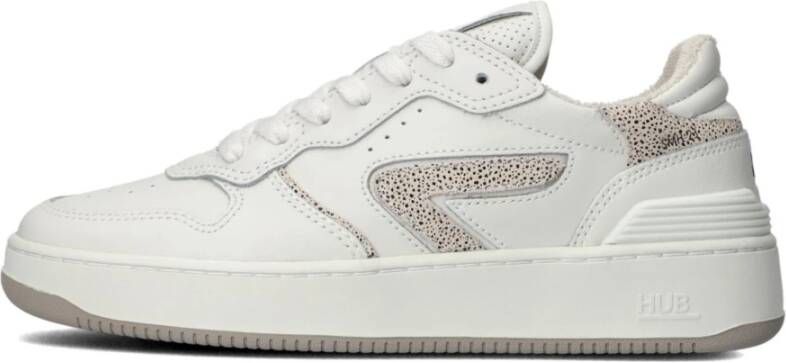 Hub Witte lage sneakers voor dames White Dames