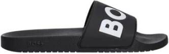 Hugo Boss Band Slippers Collectie Lente Zomer Black Heren