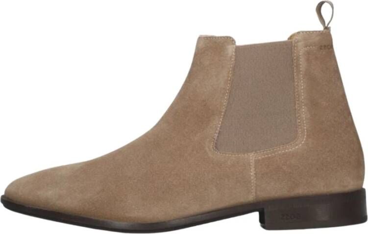 Hugo Boss Beige Suede Chelsea Boots Colby Beige Heren