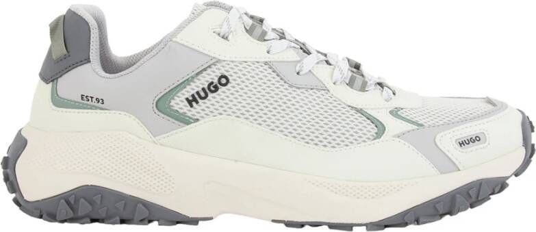 Hugo Boss Leren Sneaker Bianco White Heren