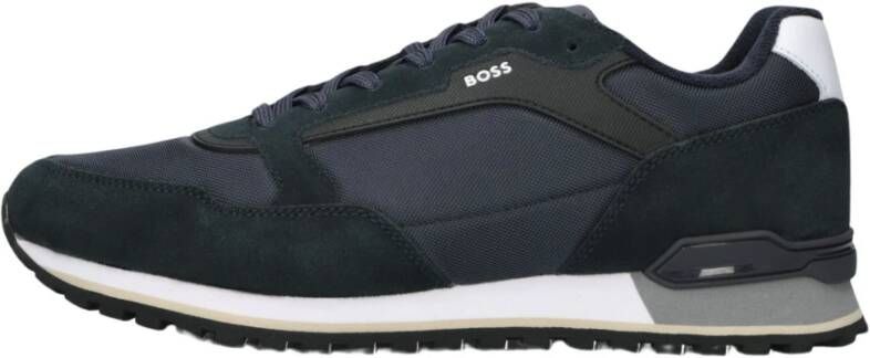 Hugo Boss Blauwe Lage Top Sneakers Parkour-l_runn Blue Heren