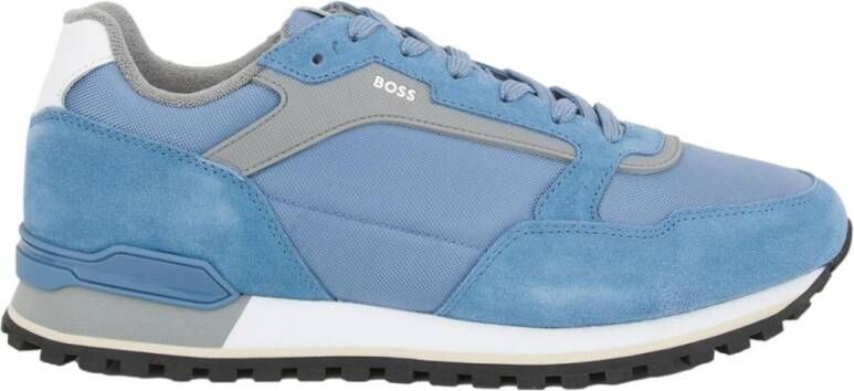 Hugo Boss Blauwe Sneaker voor Stijlvolle Look Blue Heren