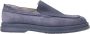 Hugo Boss Blauwe Suède Penny Loafers Blue Heren - Thumbnail 1