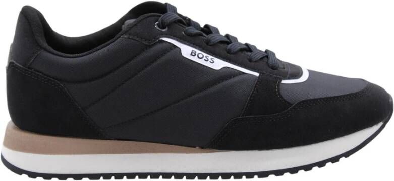 Hugo Boss Bosstraat Sneakers voor Mannen Black Heren