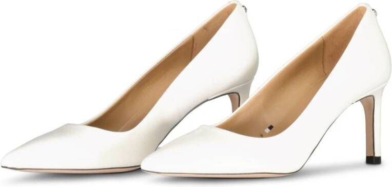 Hugo Boss Elegante leren pumps met puntige neus White Dames